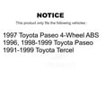 thumbnail image 2 of Transit Auto Front Disc Brake Rotors and Semi-Metallic Pads Kit for Car Toyota Tercel Paseo K8S-100274, 2 of 11