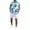 27-Light Blue, variant on IWRICH Hawaiian Shirt Set for Men Short Sleeves Tropical Printed Shirts and Shorts 2 Piece Casual Button down Summer Beach Floral Outfits 27-Light Blue XL