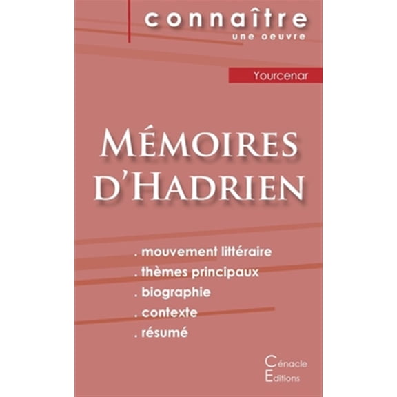 Pre-Owned Fiche de lecture M?moires d'Hadrien de Marguerite Yourcenar (Analyse litt?raire de r?f?rence et r?sum? complet)
