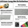 thumbnail image 2 of SPMKTBOZAI African Net Sponge Authentic, African Exfoliating Sponge Real African Net Black Owned, African Bath Sponge Back Scrubber, Body Exfoliator Shower Bath Accessories (Black), 2 of 7