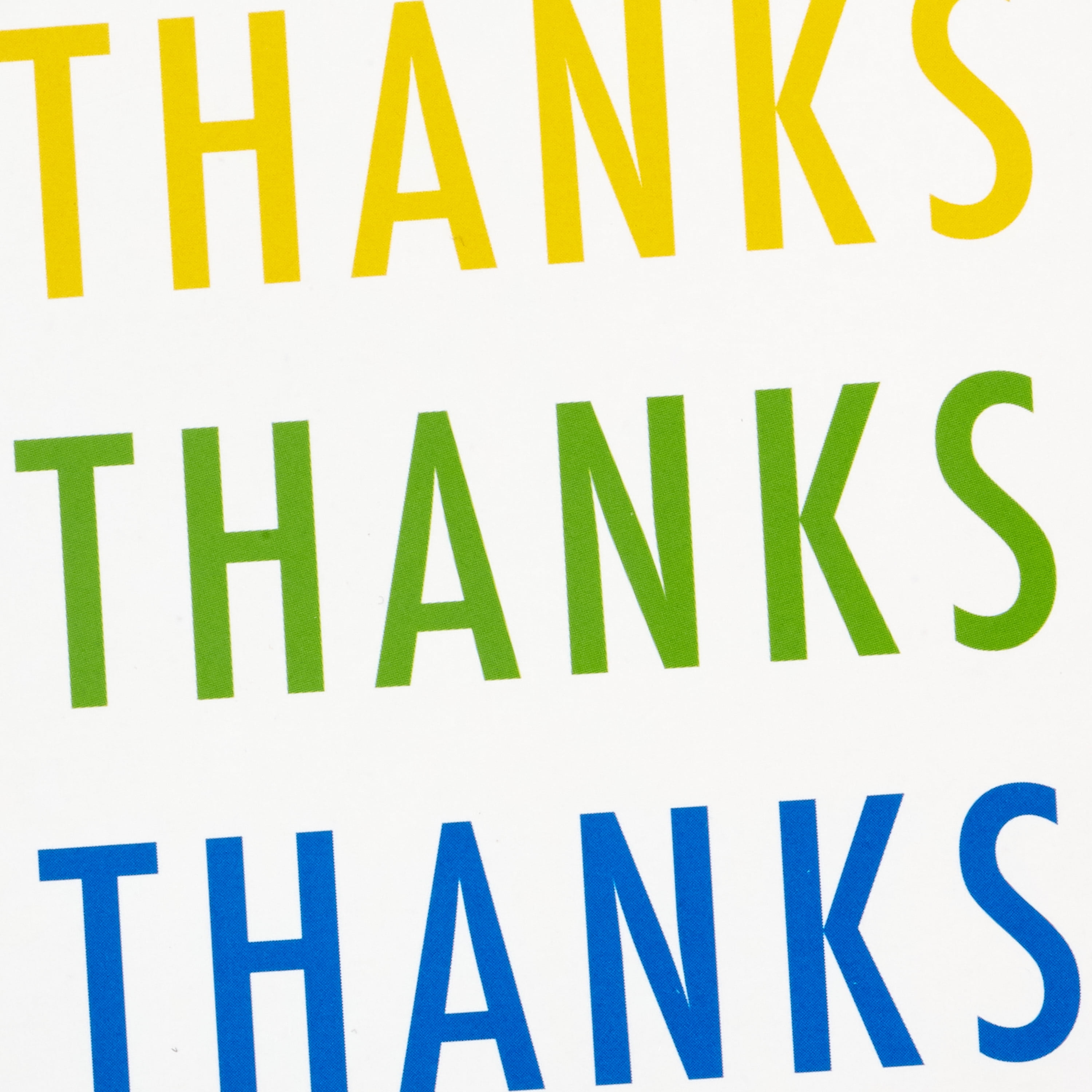 Image Arts Thank-You Notes (Colorful Thanks), 4 Ct.