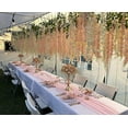 thumbnail image 4 of Fake Hanging Flowers - 12 Pieces 3.75 Feet/Piece Artificial Wisteria Vine Ratta Hanging Garland Silk Flowers for Home Party Wedding Decor (Light Pink), 4 of 5