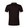 thumbnail image 3 of JTieacloth Button Down Collar T Shirt Men's Casual Ribbed Lapel Button Business Color Block T Shirt For Men Black L, 3 of 5