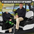 thumbnail image 4 of Whosucclay Green Butterfly Pattern Golf Cart Seat Cover Towel Anti-Slip for Yamaha EZGO Club Car Icon, Comfort Golf Cart Seat Protector, 4 of 6