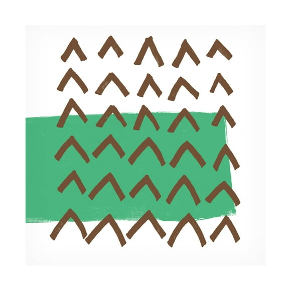 Canvas Wall Art - June Erica Vess 'Chromatic Semaphor I' Wall Art for Living Room, Bedroom, or Office Décor by Trademark Fine Art - 14 x 14 Inches