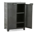 thumbnail image 4 of RAM Quality Products ELITE 2 Shelf Storage Utility Cabinet, Dark Gray, 4 of 11