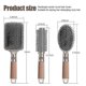 thumbnail image 4 of Hair Brush Set with Detangling Nylon Pins Massage Brush (Gold), 4 of 5