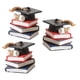 thumbnail image 2 of 3 adornos para tarta de graduación, libros apilados y birrete de doctorado, accesorios para graduados., 2 of 7