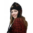 thumbnail image 1 of NYFASHION101 Nepal Handmade Ear Flaps Wool Fleece Lined Winter Hat - C11 BK, 1 of 2