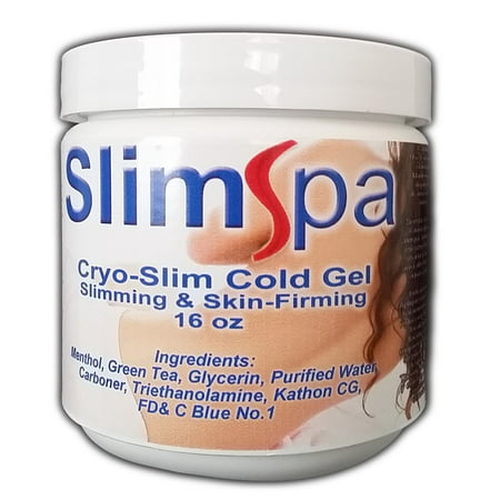 SlimSpa Cryo - Slimming Cold Gel 16 Oz - Skin Firming - Fat Burning, Slimming, Lose Inches, Reduce Cellulite - Excellent Slimming Cream and Cellulite