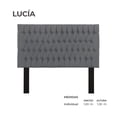 thumbnail image 2 of Cabecera Lucía Sansa Individual color Gris claro, 2 of 2