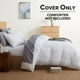 thumbnail image 4 of Boho Bedding Sets & Collections – Boho Duvet Cover Twin, 2 Piece Twin Duvet Cover Set, Double Brushed White Duvet Cover with Zipper Closure for Bedroom, Home, Dorm, Hotel 68"x 90", 4 of 5