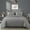 Gray, variant on Chezmoi Collection Liam 7-Piece Gray Bed in a Bag King Comforter Set with Sheets Medallion Embossed Bedding Set