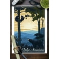 thumbnail image 3 of Blue Ridge Mountains, Black Bear at Sunset, Lithograph (9x12 Wall Art Print, Home Decor), 3 of 3
