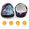 thumbnail image 5 of Ghostbusters Logo Cartoon Kid's Cotton Slippers Winter Warm Soft Plush Slippers with Rubber Sole Non-Slip Indoor Outdoor Slip on Shoes Fluffy House Slippers For Boys Girls Teen, 5 of 8