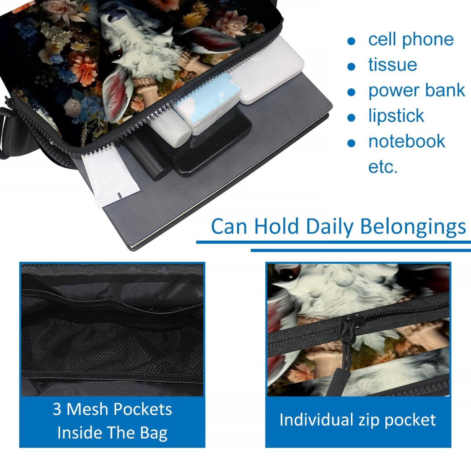 Floral Lightweight Running Belt Waist Bag with Extension Strap and Money Belt - Unisex