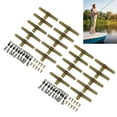 thumbnail image 4 of Swivels Carp Fishing Accessories Kit, Long Service Life Strong  Workmanship Simple  Anti Tangle Sleeves Side Bends Break Resistance  for Fishing, 4 of 8