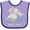 Lavender and Purple, variant on Inktastic Big Sis Cute Elephants with Moon and Stars Girls Baby Bib
