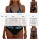 thumbnail image 3 of Traje de baño de dos piezas para mujer, tankini, estampado de hojas, bikini dividido, traje de baño de dos piezas para mujer, tankinis, trajes de baño de 2 piezas para mujer, trajes de baño para mujer, 3 of 4