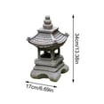 thumbnail image 3 of Solar Powered Stone Pagoda Decorative Ornaments Garden Sculpture Outdoor Lights For Balcony Garden Courtyard Decoration, 3 of 6