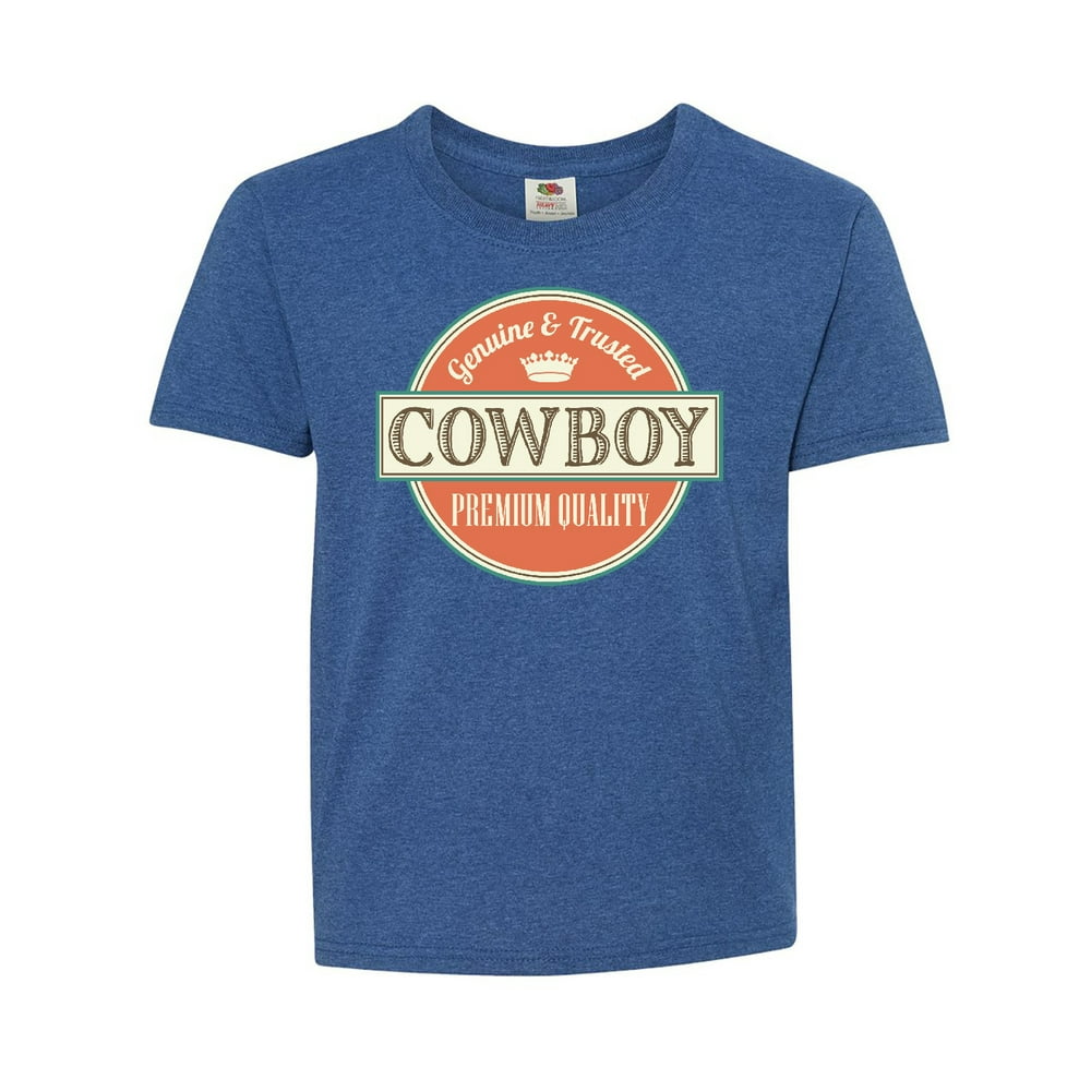 INKtastic - Inktastic Cowboy Vintage Logo Child Short Sleeve T-Shirt ...