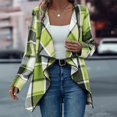 thumbnail image 2 of iOPQO Checkered Cardigan Open Front Cardigan for Women Spring Cardigan Plaid Cardigans for Women Womens Long Cardigan Long Cardigans for Women Long Sleeve Cardigan for Women Mint Green M, 2 of 6