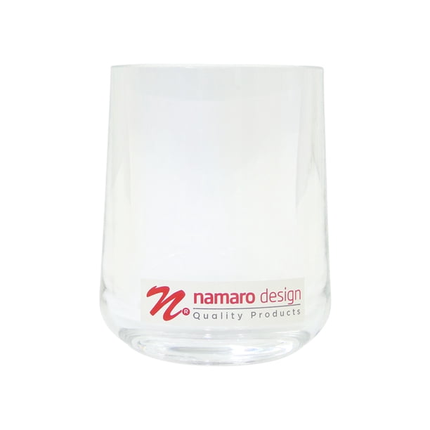 Vaso Para Baño Namaro Design Acrilico modelo Fashion transparente 10 x 8 cm