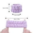 thumbnail image 3 of Beauty 1pc Plush Solid Color Wristband And Washable for Sports Running And Hand Washing, 3 of 4