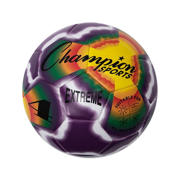 Champion Sports Extreme Soft Touch Butyl Bladder Soccer Ball Size 3 Purple 