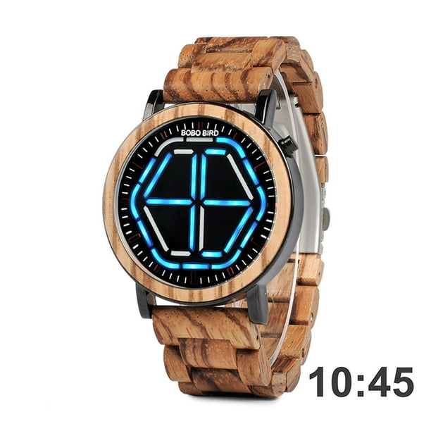 Generic Bobo Bird Men Digital Watch Wooden C P13 Brand Design Night Vision Colorful Led For Men And Women Gifts Walmart Com Walmart Com