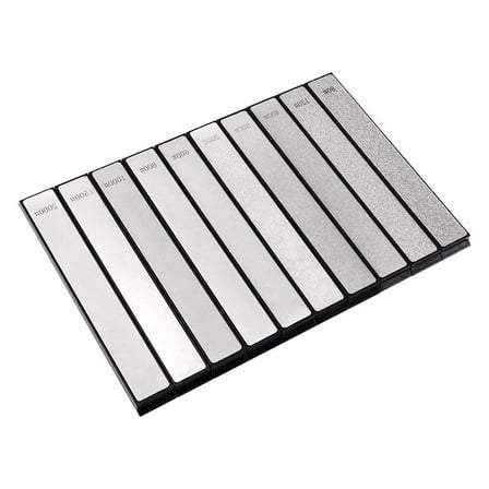 10pcs Diamond Whetstone Knife Sharpener for Edge 80, 120, 200, 400, 500, 600, 800, 1000, 1500, 2000 Set