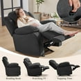Jocisland Oversized Recliner Chair Rocking Chair with Massage for