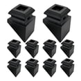 thumbnail image 3 of 10 piezas de zapatas de balaustre de hierro, zapatas inclinadas de balaustre, herrajes de escalera de aleación de aluminio para balaustres cuadrados, 3 of 9
