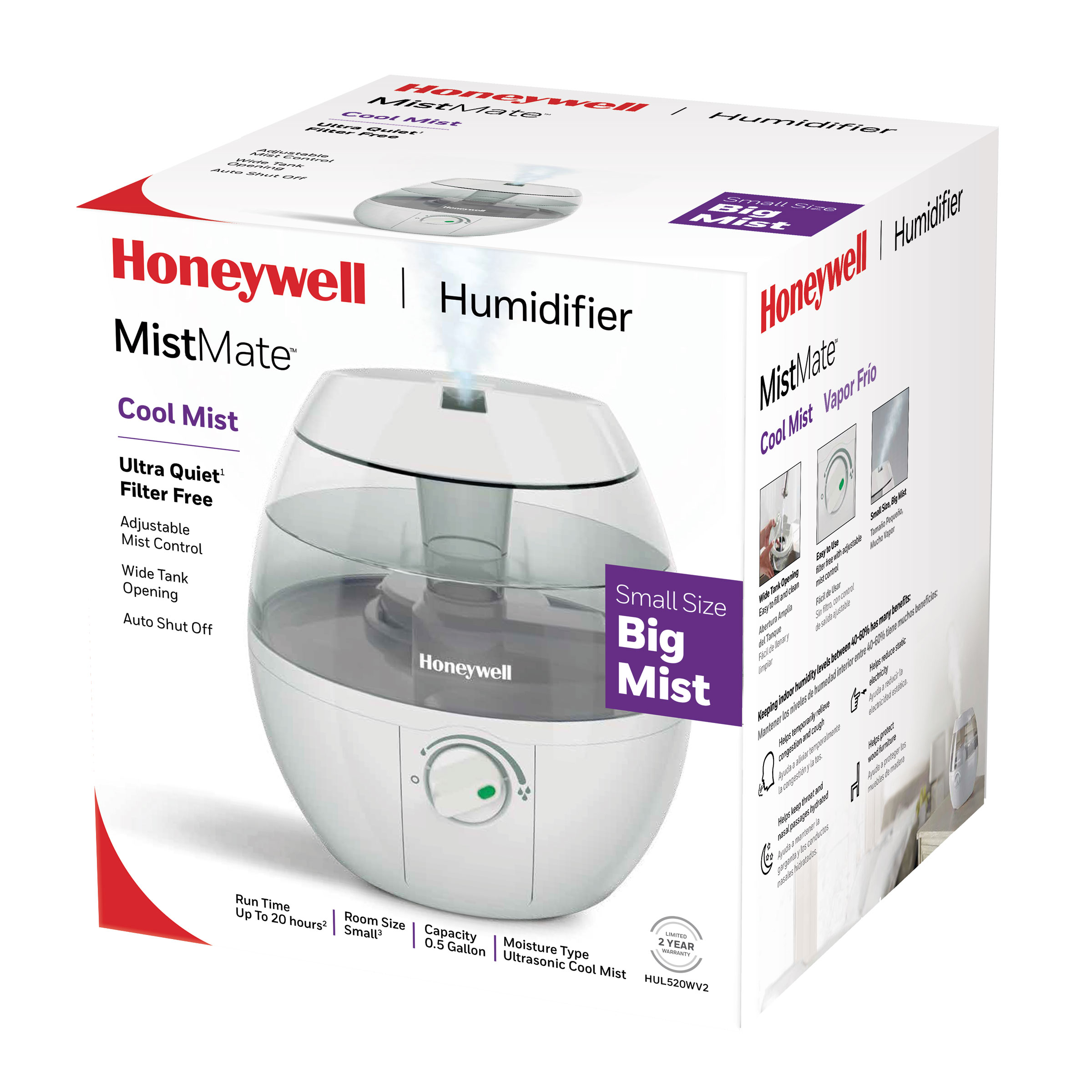 Small Room Humidifier UV Ultrasonic Humidifier Germ Free Humidifier