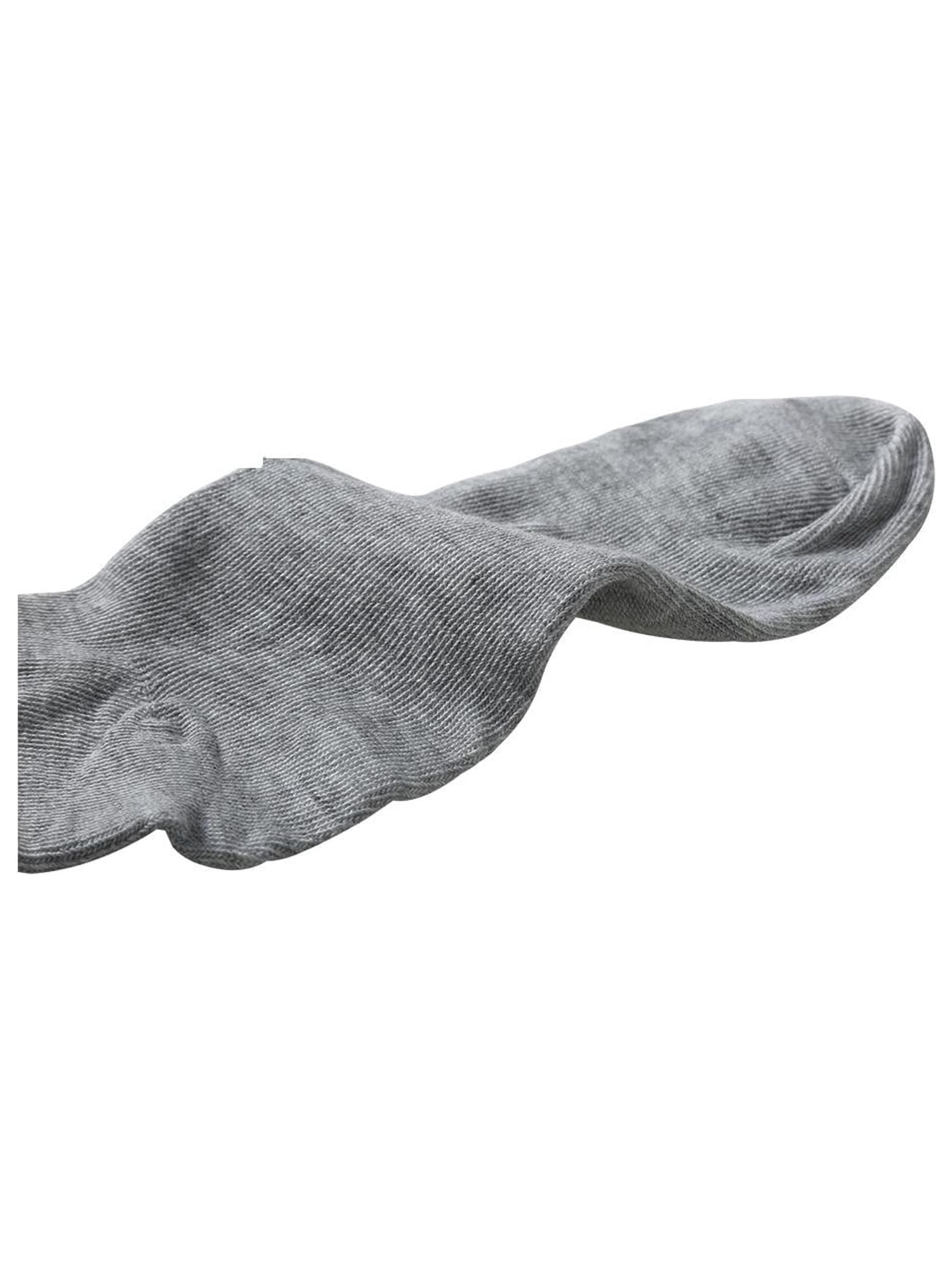 INSPIRE CHIC Women's 10 Pairs Stretch Breathable Cuffs Low Cut Ankle Socks Small Gray