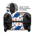 thumbnail image 4 of Lsque Cute Sea Animals Printed Luggage Cover, Travel Luggage Protector,Scratch and Dirt Resistant, Fits 18-32 Inch Luggage -, 4 of 9