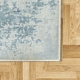 thumbnail image 2 of Modern Area Rug with Non-Slip Backing, Abstract and Grunge Composition of Splash Look Shaped Weathered Forms, Quality Carpet for Bedroom and Dorm Room, 2.6' x 5', Pale Blue, by Ambesonne, 2 of 3