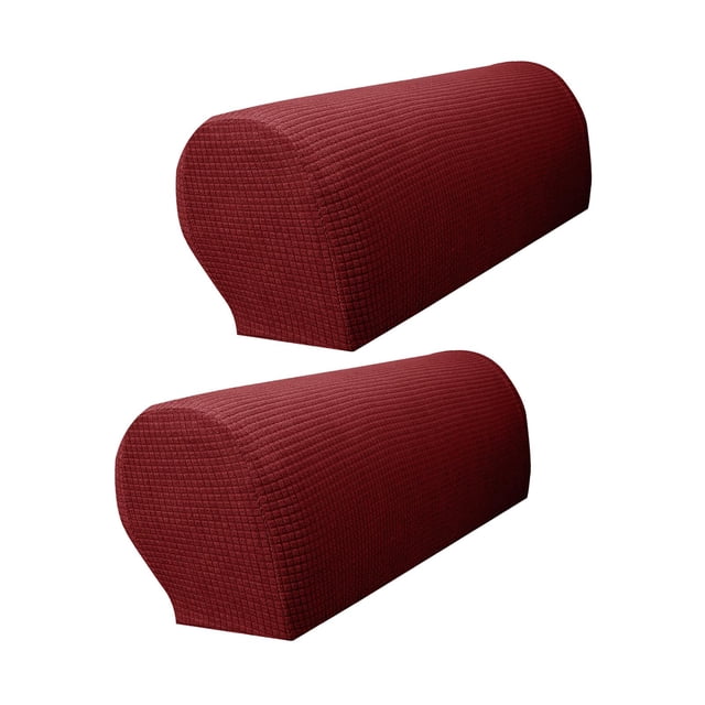 2 fundas para sillón, fundas para brazos, Protector de muebles, fundas extraíbles para sillón, fundas para el hogar, sala de estar, dormitorio, mueble , ROJO Vino rojo BLESIY Fundas Sillones
