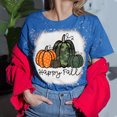 thumbnail image 1 of Fiudx Camisas para Mujer Moda Mujer Causal V-Cuello Impresión Blusa Manga Corta Camiseta Verano Tops, 1 of 5