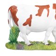 thumbnail image 3 of Figuritas de vaca, modelo de vaca marrón y blanca, adorno, escultura Animal, artesanías de resina para el hogar, 3 of 8