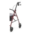 thumbnail image 5 of Protekt Rolling Walker Rollator Four-wheel with Back Support - Red, 5 of 5