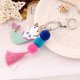 thumbnail image 2 of 1pc Metal Keychain Pendant Cartoon Mermaid Cat Pendant Lovely Key Ring Hanging, 2 of 4