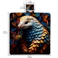 thumbnail image 2 of Pangolin Canvas Beach Blanket Picnic Mat - Waterproof Outdoor Mat for Beach, Camping, and Picnics with Large Size and Portable Design, 2 of 6