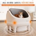 thumbnail image 6 of Homall Automatic Self-Cleaning Cat Litter Box – Large Open-Top Design for Multi-Cat Families, Integrated Safety Protection, Includes Trash Bags, Gray, 6 of 7