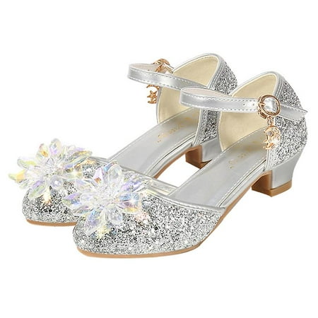 

1pair Girls Crystal Shoes