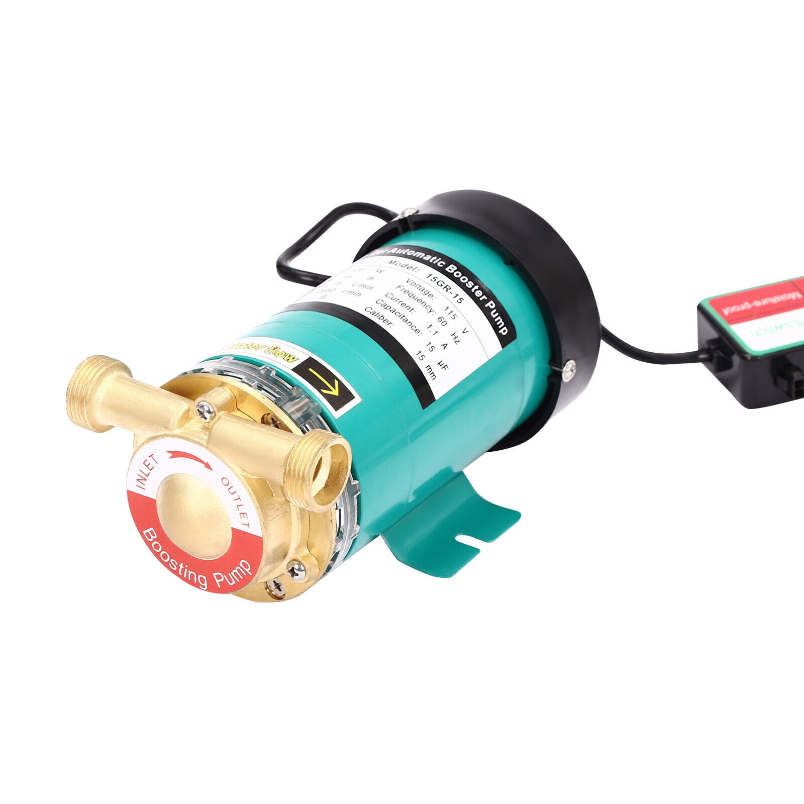 120W 115V 60Hz Household Booster Pump Automatic Boost Water Pressure Booster Pump Fits Shower