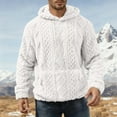 thumbnail image 5 of lmcalzta Fuzzy Hoodies for Men with Pockets Workout Gym Running Athletic Sweatshirts Fall Winter, 5 of 7