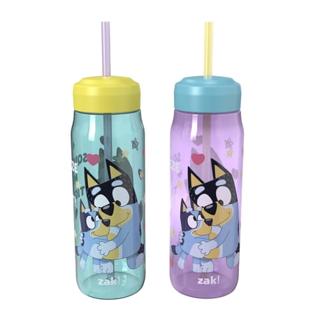 Zak Designs 2 Pack 20oz Bluey Sydney Tumbler with Straw