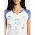 thumbnail image 4 of Sardine Women's Graphic Tee with Short Sleeves, Sizes XXS-XXL, 4 of 5
