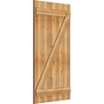 thumbnail image 2 of 26 7/8"W X 51"H Timbercraft Five 5 3/8" Boards Joined Board-N-Batten Shutters W/Z-Bar, Rough Sawn Western Red Cedar (Per Pair), 2 of 13